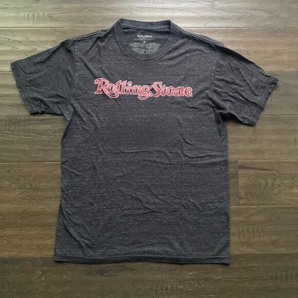 Rolling Stone Other - ROLLING STONE Magazine T-Shirt Mens Sz Medium Grey Rock and Roll Pop Culture